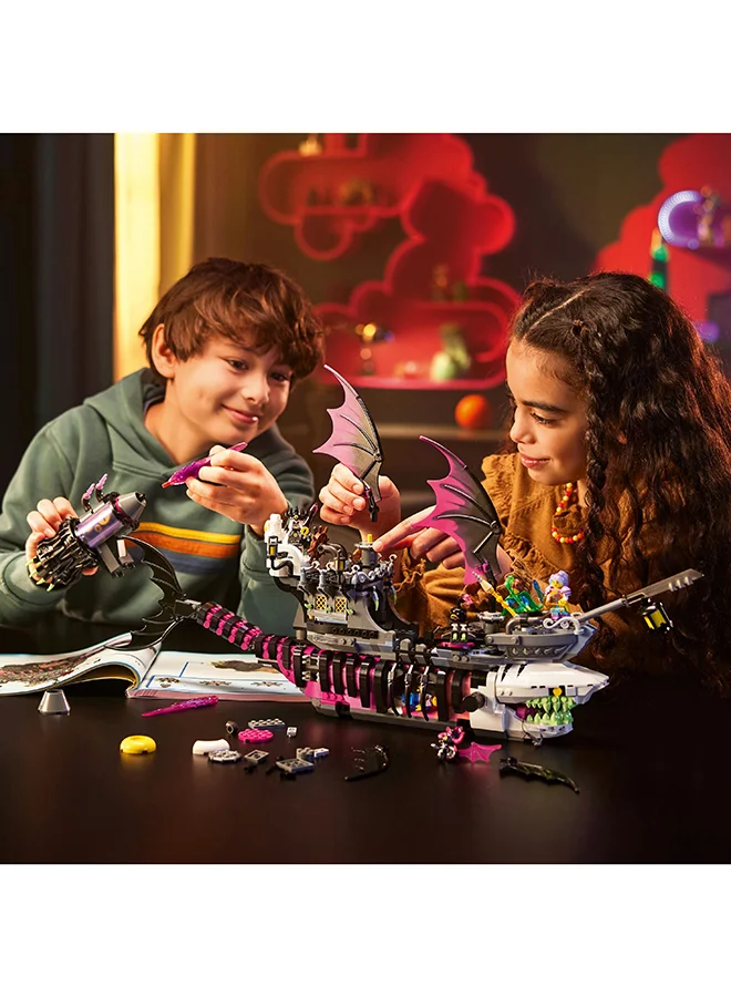 LEGO Dreamzzz Nightmare Shark Ship 71469 Building Toy Set; Kids With Big Imaginations Can Construct The Vehicle In 2 Different Ways; Gift For Ages 10+ (1,389 Pieces)