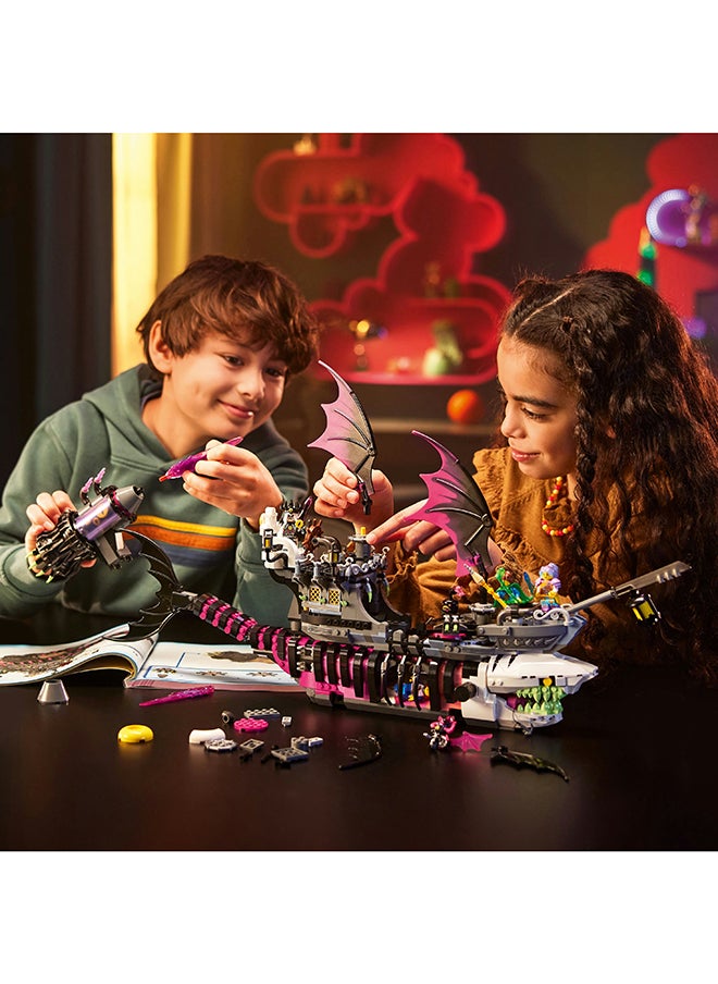 LEGO مجموعة ألعاب البناء سفينة سمكة القرش الكابوسية Dreamzzz 71469; يمكن للأطفال المبدعين بناء المركبة بطريقتين مختلفتين; هدية للأطفال من سن 10 سنوات وما فوق (1,389 قطعة)  - Image 4