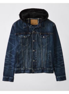 American Eagle Hooded Denim Trucker Jacket  - Image 3