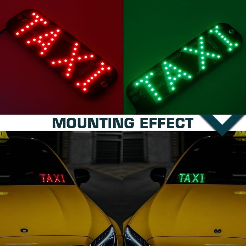 YSY Dual Colors TAXI Panel Light - 12V Super Bright LED Light with USB Switch (Red and Green) - Image 4
