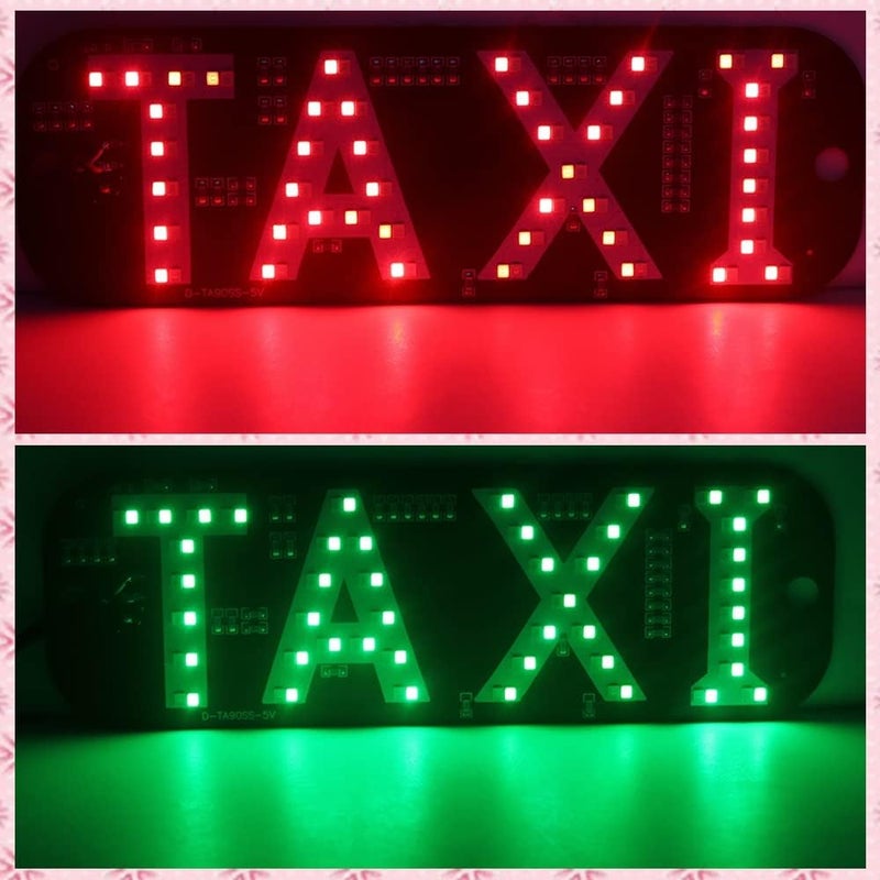 YSY Dual Colors TAXI Panel Light - 12V Super Bright LED Light with USB Switch (Red and Green) - Image 5