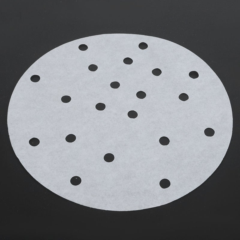 Steamer Paper White Food Grade Wood Pulp & Silicone Oil - Non-Stick Heat-Resistant Moisture-Proof Waterproof Breathable Hole Design Steamer Liner for Home Kitchen Healthy Steaming Bread Buns Cakes - Image 4