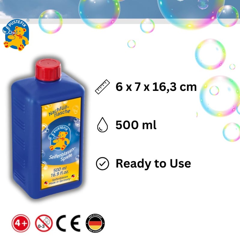 PUSTEFIX 16.9 oz Refill Bottle of Pustefix Liquid Bubble Blowing Soap Solution, Model: 505415 - Image 2