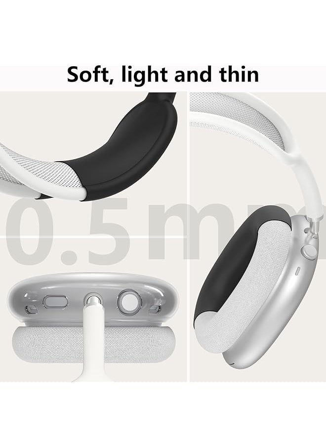 erorex - Case Cover For Airpods Max Headphones 3 In 1 Ear Cups Cover Anti Scratch Sweatproof Ear Pad Covers Headband Cover Protector Silicone Soft Protector Accessoriesfor Airpods Max - Image 1
