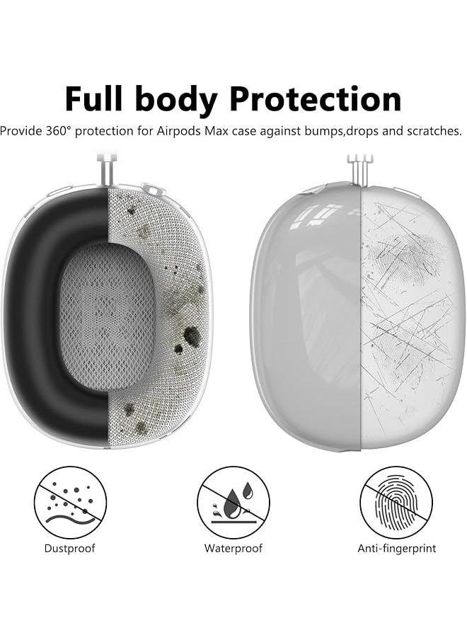 erorex - Case Cover For Airpods Max Headphones 3 In 1 Ear Cups Cover Anti Scratch Sweatproof Ear Pad Covers Headband Cover Protector Silicone Soft Protector Accessoriesfor Airpods Max - Image 1