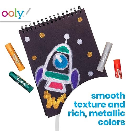 Ooly Chunkies 6 Metallic Paint Sticks For Kids, Tempera Paint Sticks Metallic Colors Set, No Mess Quick Drying Art Supplies for Toddlers and Kids - Image 5