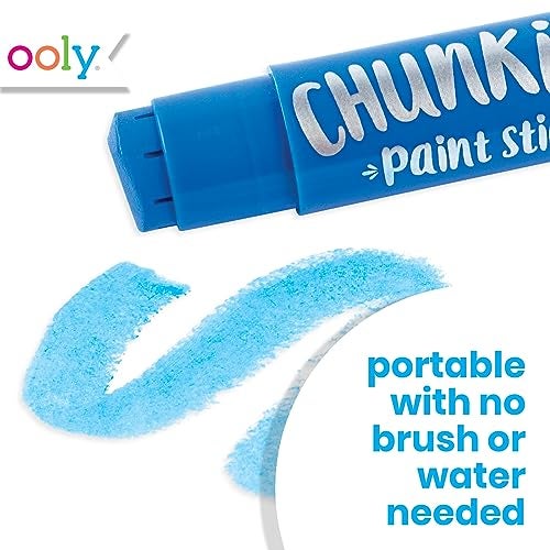 Ooly Chunkies 6 Metallic Paint Sticks For Kids, Tempera Paint Sticks Metallic Colors Set, No Mess Quick Drying Art Supplies for Toddlers and Kids - Image 4