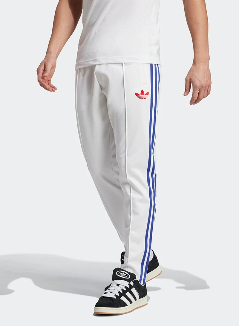 adidas بنطلون كرة قدم رجالي أبيض
