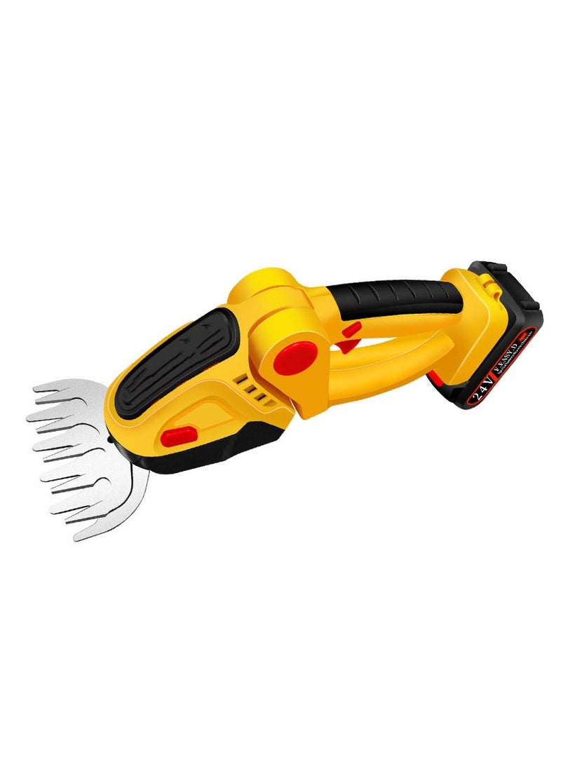 2 in 1 Cordless Grass Shear & Hedge Trimmer Rechargeable Battery With Charger
