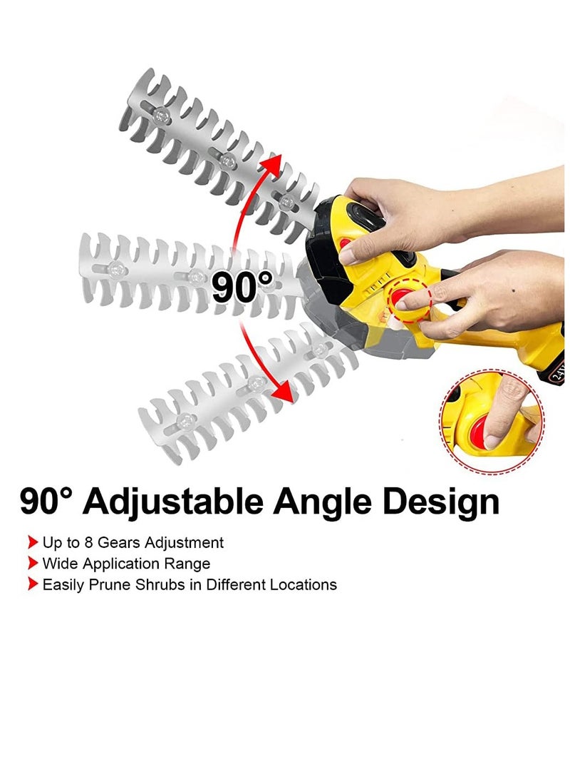 2 in 1 Cordless Grass Shear & Hedge Trimmer Rechargeable Battery With Charger