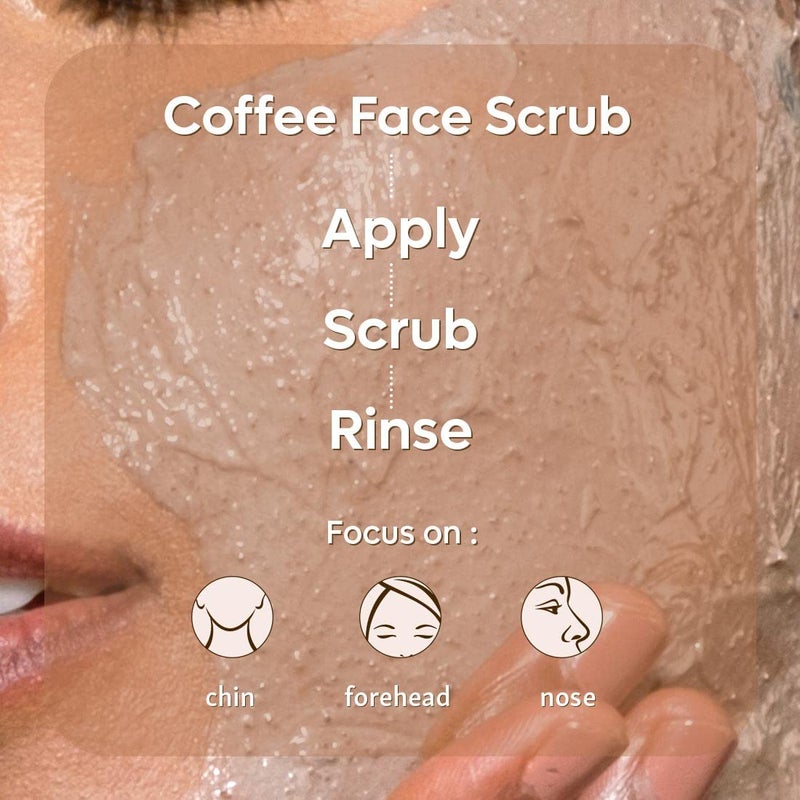 MCaffeine mCaffeine Exfoliating Coffee Face Body Scrub Combo For Tan Removal For Women Men Removes Blackheads and Dirt from Face Neck Elbows Knees for Soft Smooth Skin 200gm  - Image 5