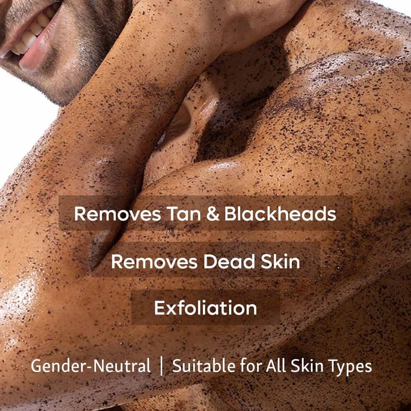 MCaffeine mCaffeine Exfoliating Coffee Face Body Scrub Combo For Tan Removal For Women Men Removes Blackheads and Dirt from Face Neck Elbows Knees for Soft Smooth Skin 200gm  - Image 2