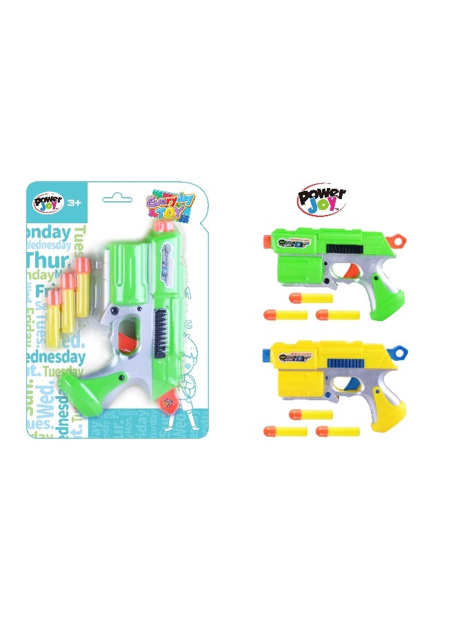 Power Joy Everyday Toy Foam Dart Blaster, Assorted 1 Piece (Style & Color May Vary) Each Sold Separately - Image 1