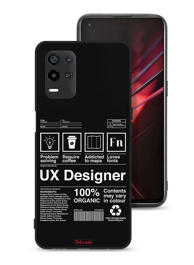 Tolwak Oppo K9x Protective Case Cover Ux Designer Sticker - Image 1