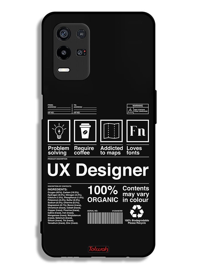 Tolwak Oppo K9x Protective Case Cover Ux Designer Sticker - Image 2
