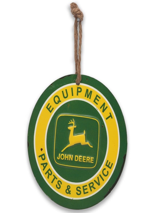 Open Road Brands John Deere Mini Embossed Metal Sign or Christmas Ornament for Home Decorating - Great Gift Idea - Image 1