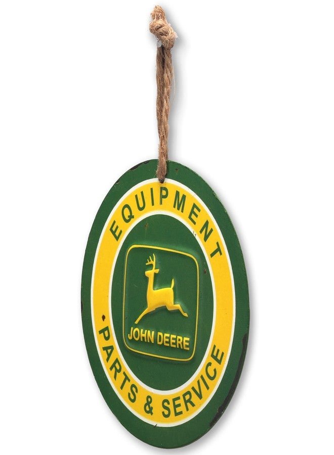 Open Road Brands John Deere Mini Embossed Metal Sign or Christmas Ornament for Home Decorating - Great Gift Idea - Image 2