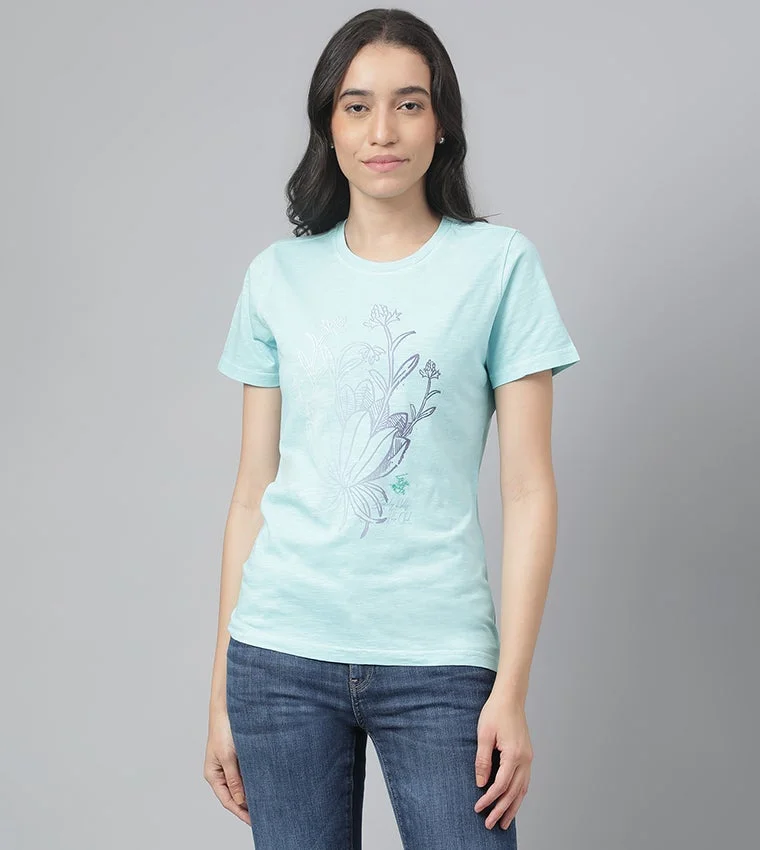 Graphic Print Crew-Neck T-Shirt