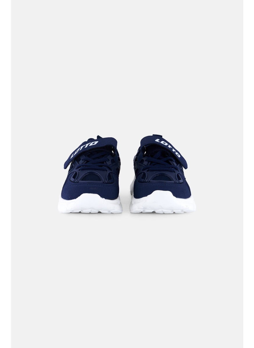 LOTTO Kids Boy Velcro Closure Outdoor Sports Shoes, Navy  - Image 4