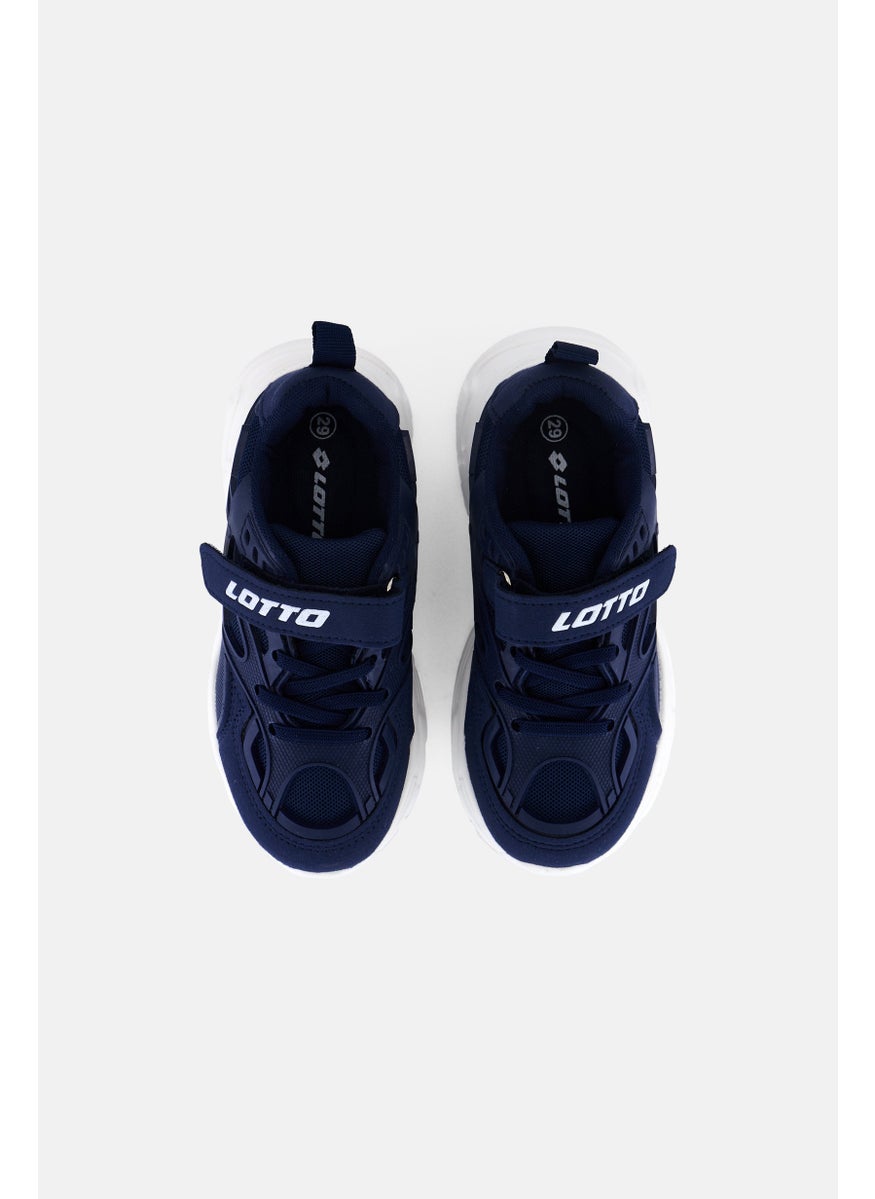 LOTTO Kids Boy Velcro Closure Outdoor Sports Shoes, Navy  - Image 3