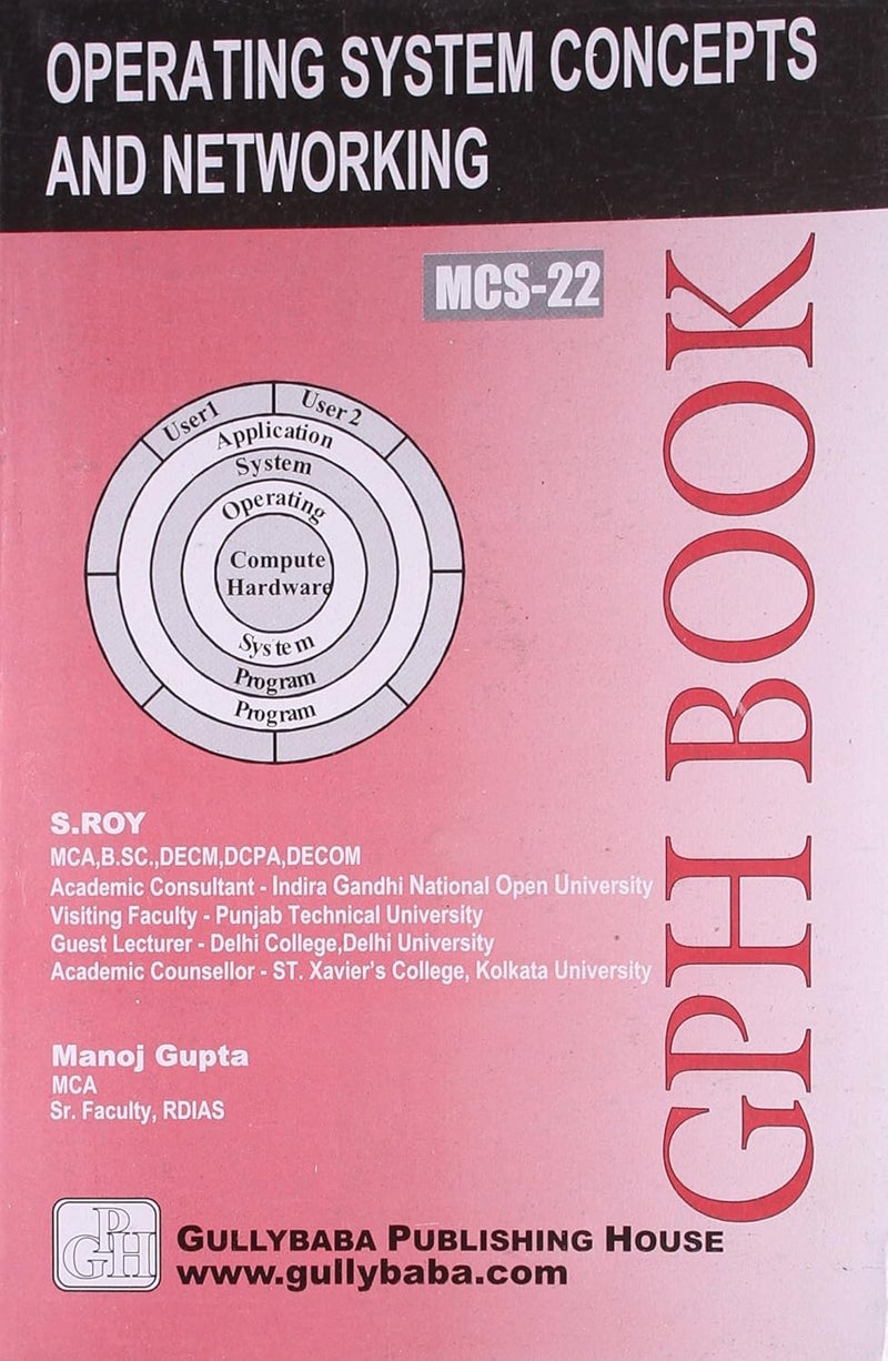 Gullybaba Ignou MPC (Latest Edition) MCS-022 Operating System Concepts And Networking Management, IGNOU Help Books with Solved Sample Question Papers and Important Exam Notes - Image 1