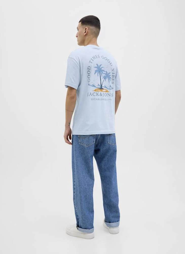 جاك اند جونز JJSUMMER VIBES TEE SS CREW NECK