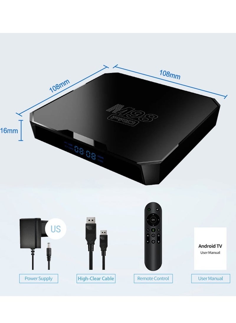 TIGER - M98 PRO Android TV Box – Android 10, 4K HDR Smart Streaming Media Player with 16GB Storage – Seamless Streaming, Media Playback & Entertainment Hub - Image 1