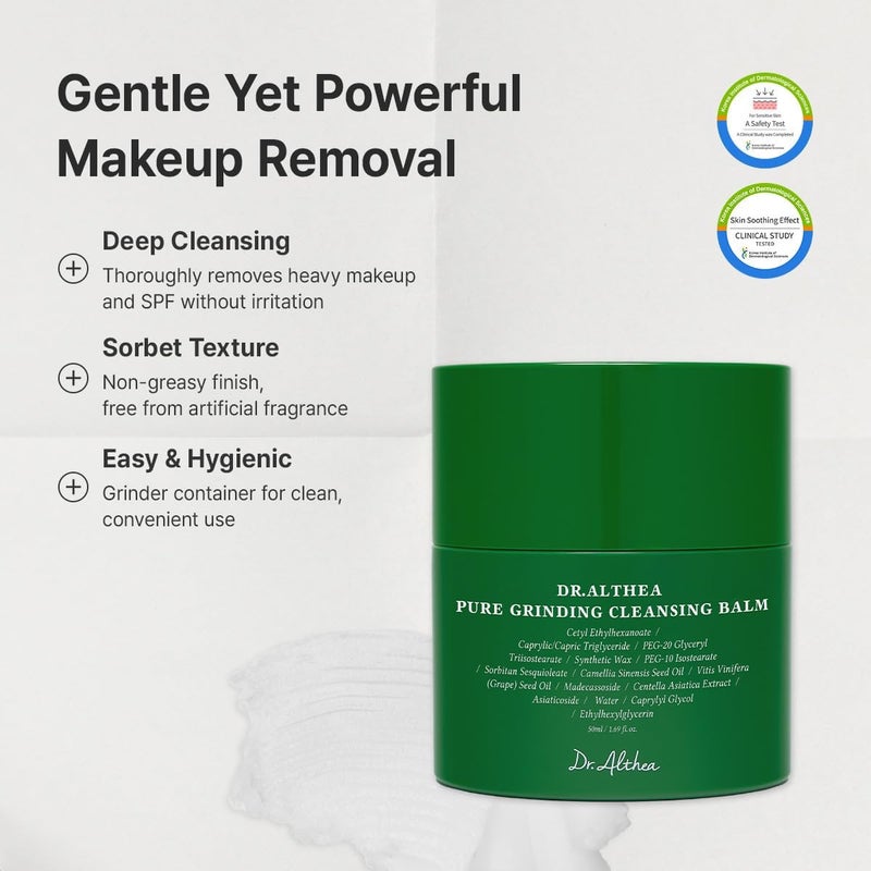 Global sizing options Dr. Althea - Pure Grinding Cleansing Balm 50 ml/Skin care Varied size selections - Image 2