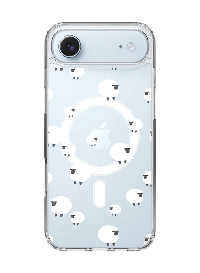 Stylizedd Classic Clear MagSafe Case for iPhone 17 Air , Hybrid Soft Case Flexible Edges Anti Drop TPU PC Gel Thin Transparent Cover [ Designed for iPhone 17 Air ] - Counting Sheep