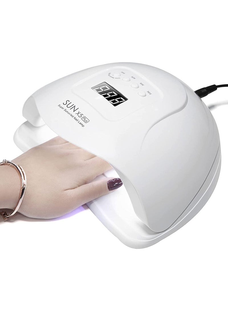 Sun UV Led Nail Lamp Nail Dryer Led Lamp for Gel Nails Polish Curing Light with Auto Sensor 4 Timer 10/30/60/99S White - Image 1