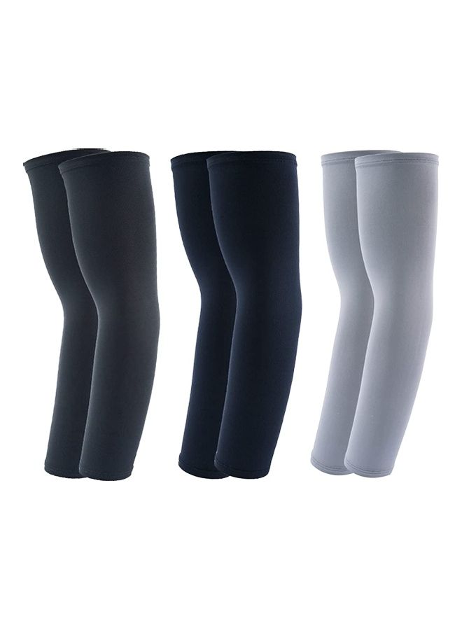 NIBEMINENT 3 Pairs UV Protection Arm Cooling Sleeves one size - Image 1