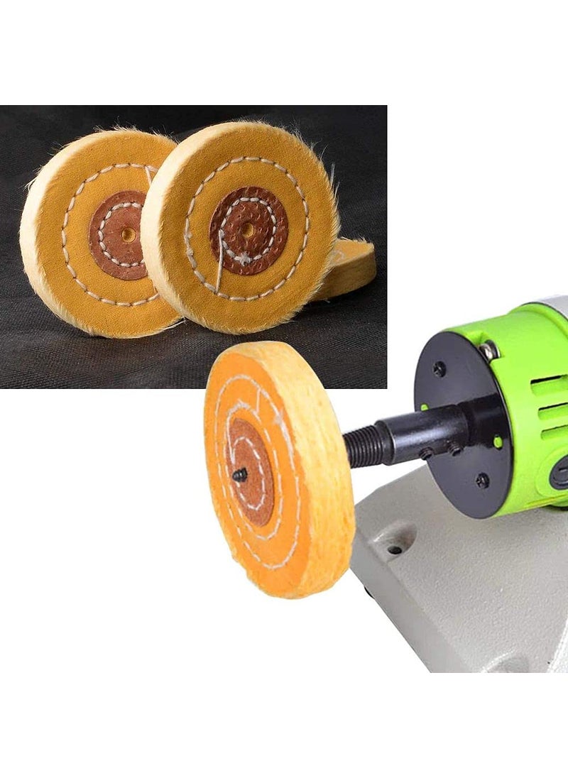 DIY Crafts Diy Crafts 10050 Cotton Lint Cloth Buffing Wheel Gold Silver Jewelry Mirror Polishing Wheel Hole Layers Diy Yellow Pack of 1 Pc 4 Yellow Multicolor  - Image 1