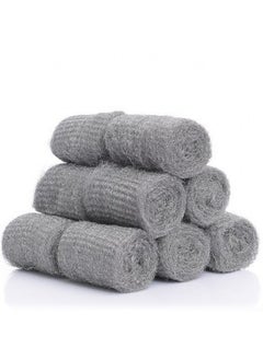 Fine Steel Wool Pads, Stainless Faucet Kettle Scourers, 12-Pack 12 in a pack