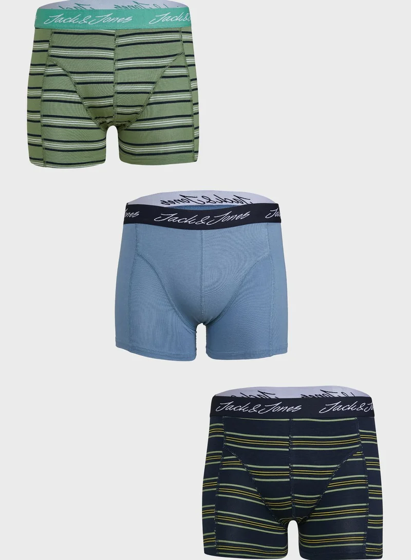 JACK & JONES 3 Pack Assorted Trunks