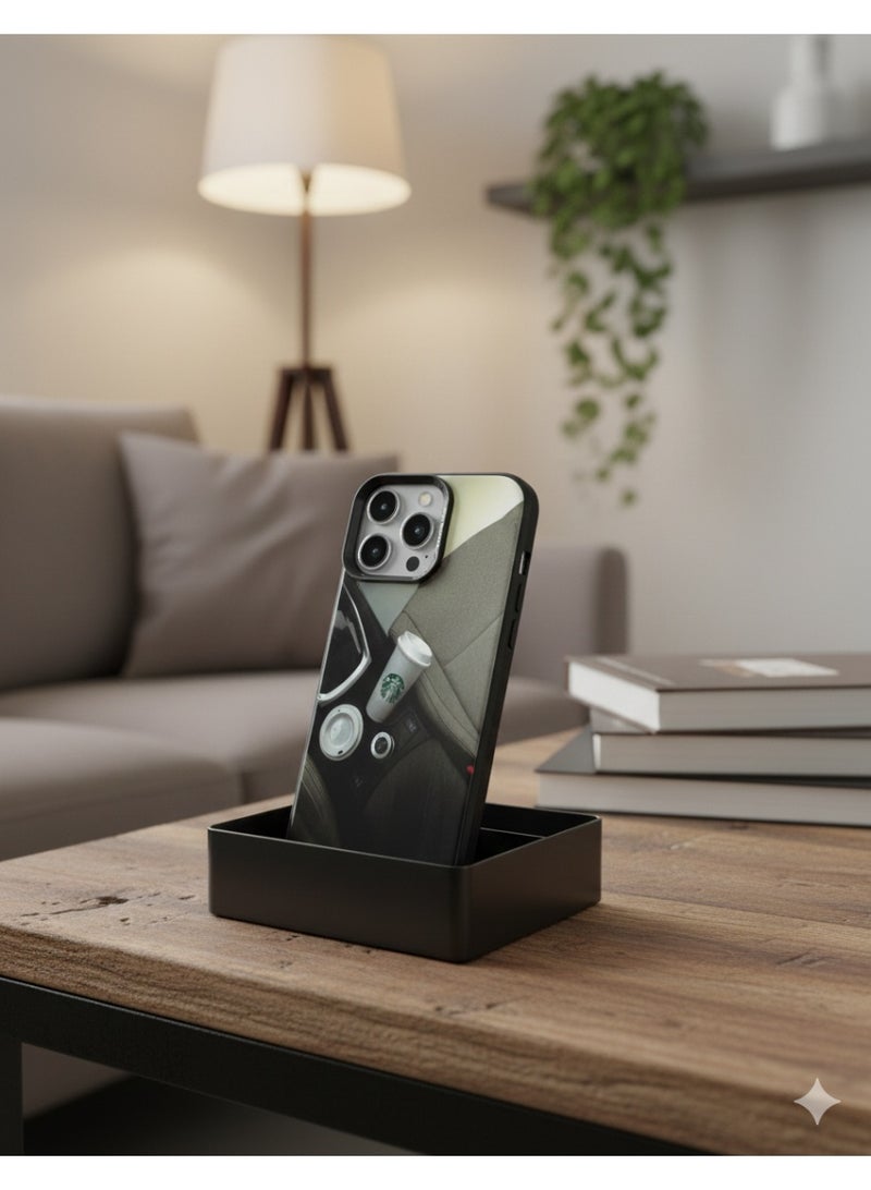 Grace Aesthetic Coffee & Car Interior Phone Case - Luxury Lifestyle Graphic iPhone Cover - 16 pro max - Image 3
