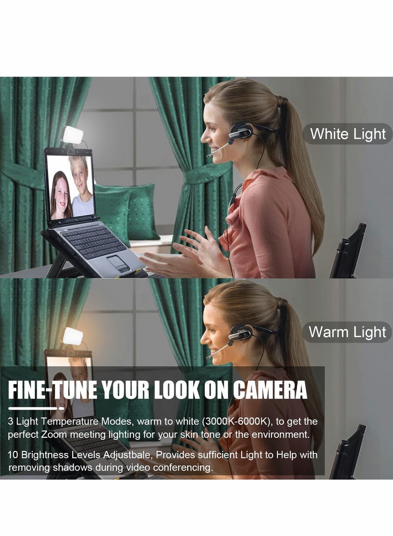 Video Conference Lighting, Zoom Light for Remote Working, Webcam Lighting for Laptop, Zoom Calls, Live Streaming, Online Class, Self Broadcasting Video Light for Zoom Meeting with 3 Light Modes - Image 4