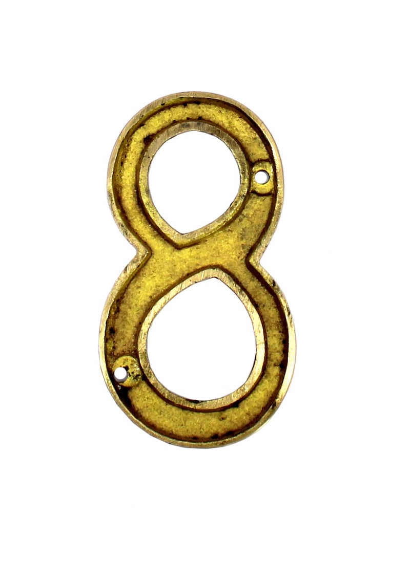 ESPLANADE eSplanade 4 Brass House Hotel Door Number Plaque Sticky Numeric Numerical Digit 09 8eight  - Image 5