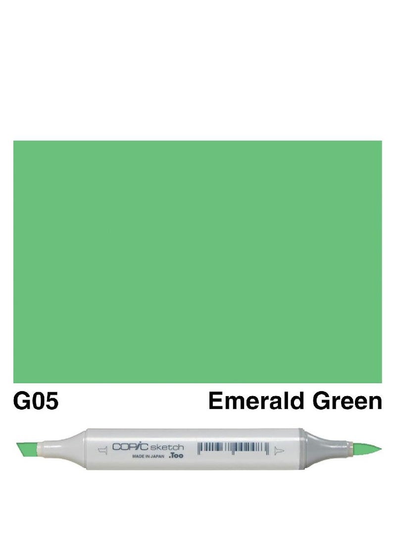 Sketch G-05 Graphic Art Marker Emerald Green Twin Tip