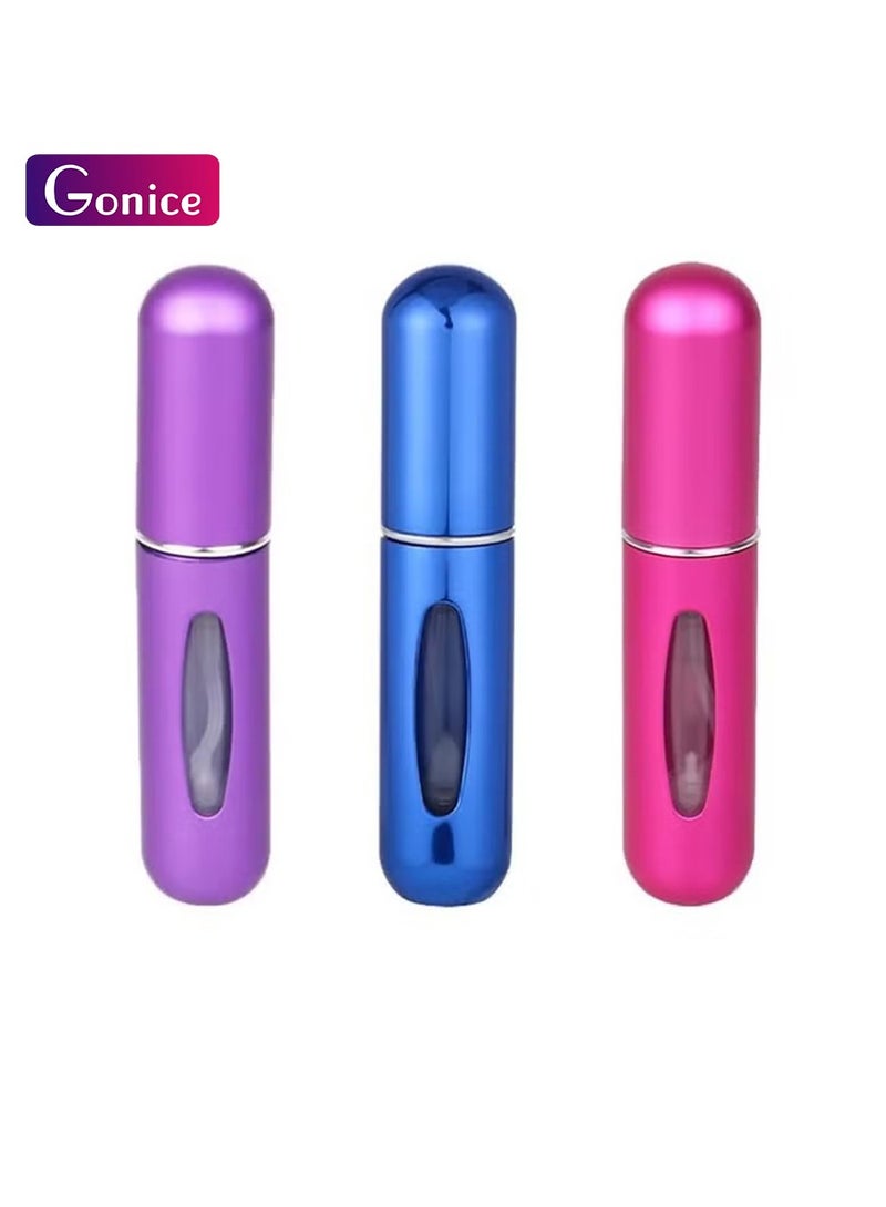 Gonice 3 PCS Mini refillable perfume Spray Scent Pump Case perfume atomizer Refillable Travel - Image 1