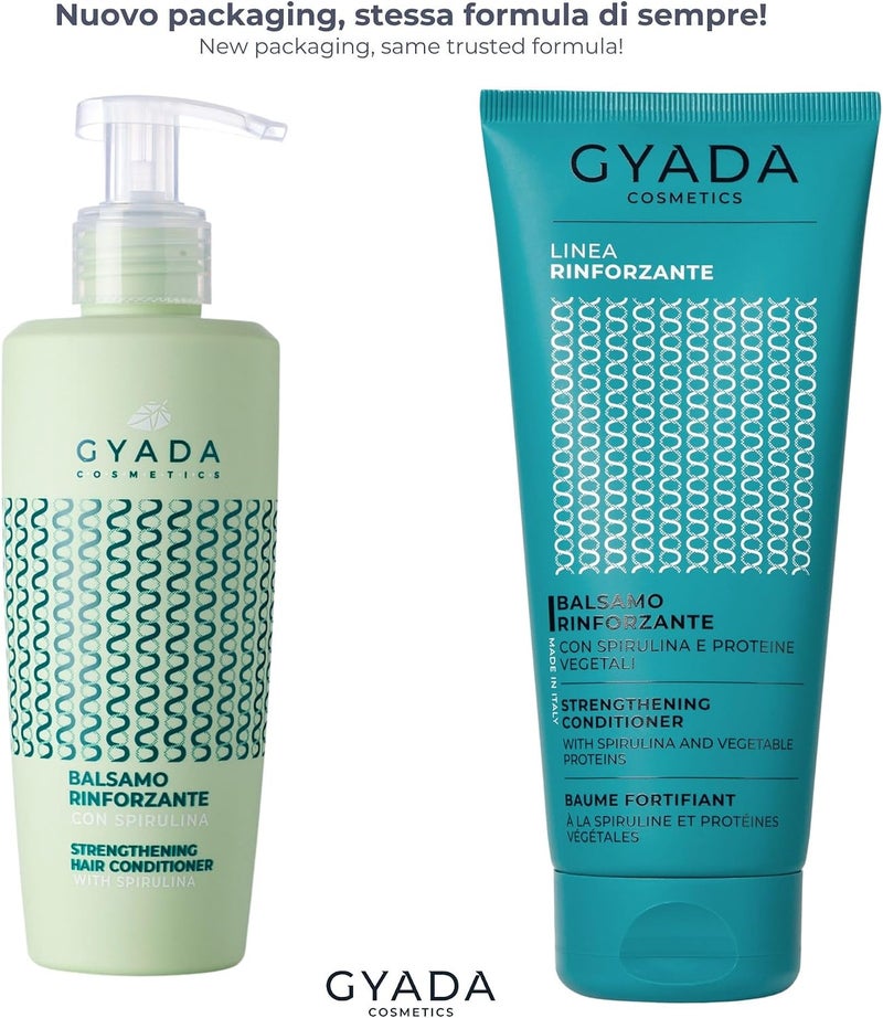 GYADA COSMETICS Strengthening Conditioner with Spirulina Restructuring and Strengthening for Brittle Hair Stimulates Hair Regrowth 200ml - Image 1