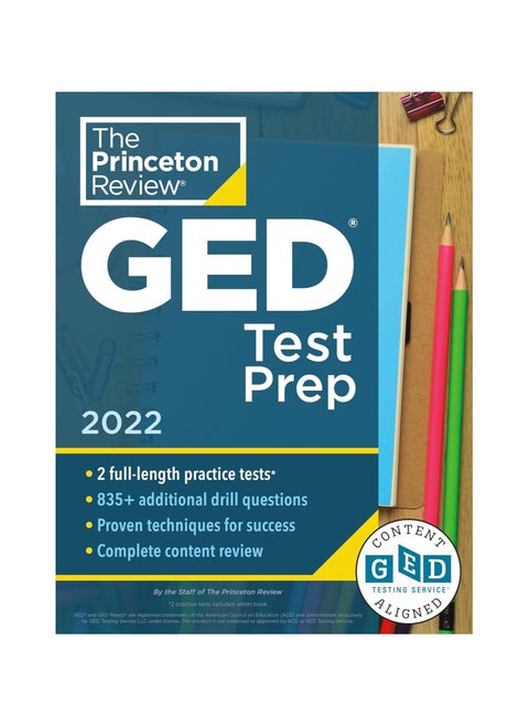 Princeton Review GED Test Prep 2022  Practice Tests + Review and Techniques + Online Features College Test Preparation