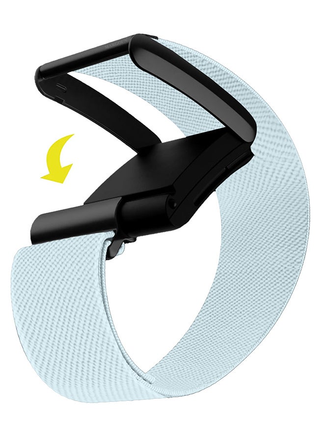 CATANES Premium Adjustable Nylon Strap for WHOOP 5 – Lightweight & Breathable Replacement Band - Light Blue - Image 2
