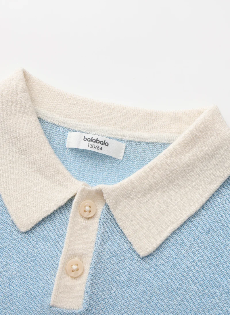 Balabala Blue Kids Boys Lapel Sweater for Men | Best Price UAE