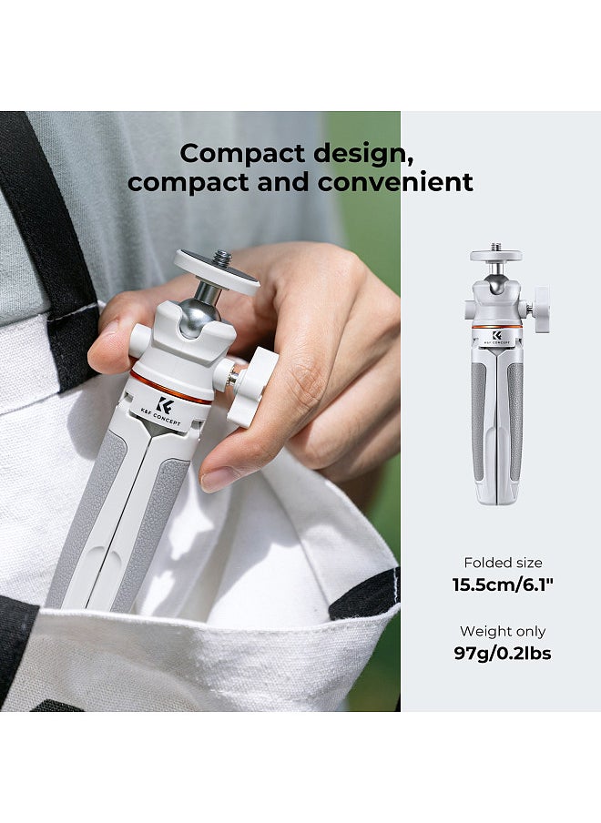 K&F Concept Portable Extendable Selfie Stick Tripod Aluminum Alloy 1/4 In Screw 2kg Load Capacity with Phone Holder Remote Shutter Replacement  - Image 5