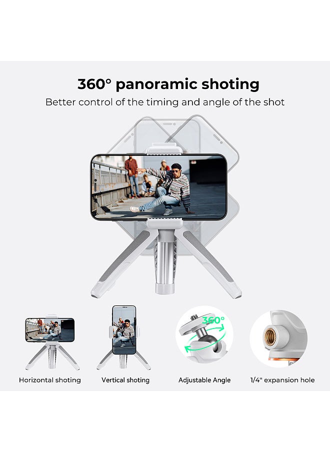 K&F Concept - Portable Extendable Selfie Stick Tripod Aluminum Alloy 1/4 In Screw 2kg Load Capacity with Phone Holder Remote Shutter Replacement - Image 1