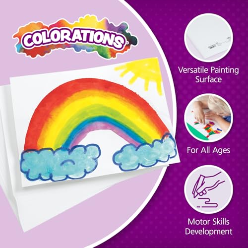 Colorations Art Paper, 9" x 12" Painting & Craft Paper, Finger Paints, Watercolor, Tempera, Drawing, Art Room & Homeschool Crafts 100 sheets - Image 2
