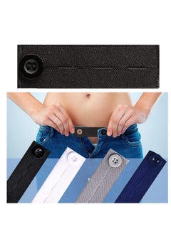 Premium Button Extender for Pants 4pcs Pants Extender for Maternity Buttons Extender for Men Women Waistband Extenders Jean Waist Extenders Black Pants Button Extender Elastic