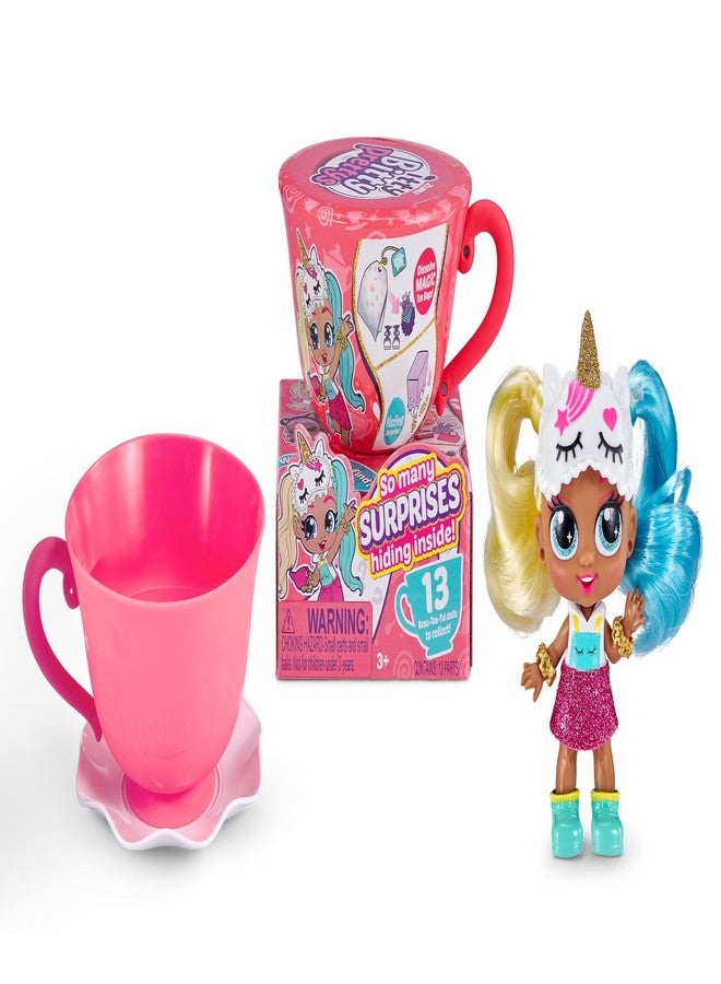 زورو مجموعة دمى الشاي الصغيرة من Itty Bitty Prettys Unicorn Tea Party (تتضمن 12 مفاجأة!) من ZURU، مقاس متوسط (9701) - Image 1