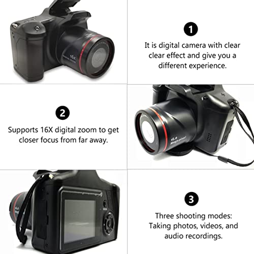 SOLUSTRE Cameras Digital Camera Portable 16x Zoom Video Camcorder Photography Telephoto Camera 4k Video Camera - Image 4