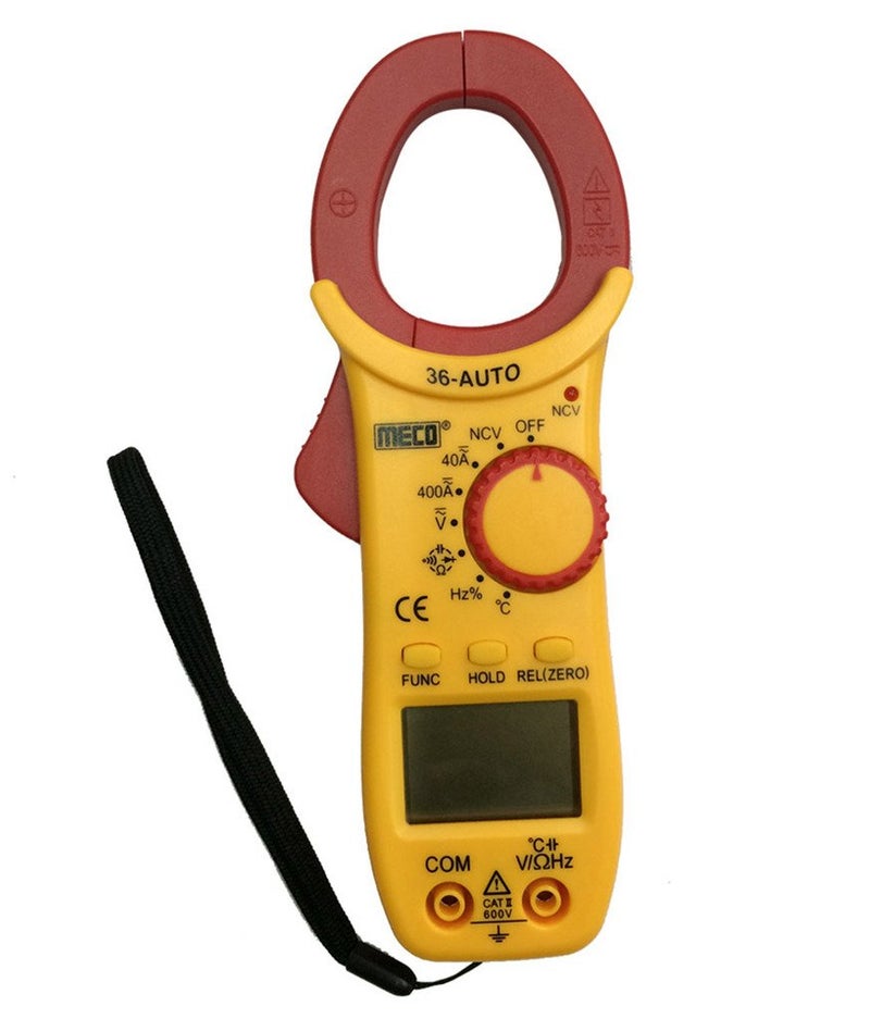 MECO ELEVERDE MECO Mc_36 Auto Ranging 400A AC Or DC 3¾ Digit 4000 Counts Digital Clamp Meter,Yellow - Image 4